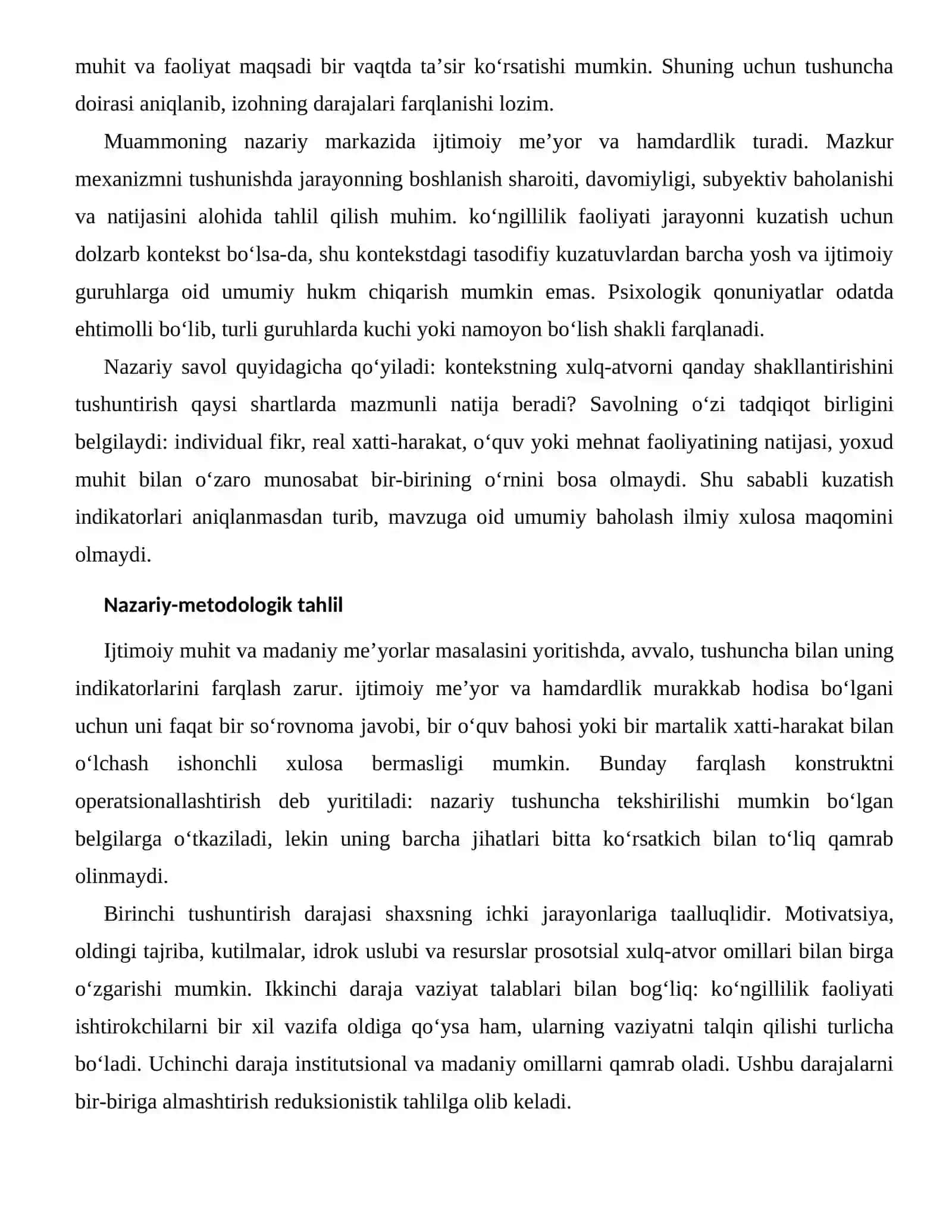 PROSOTSIAL XULQ-ATVOR OMILLARI — IJTIMOIY-MADANIY OMILLARI 2