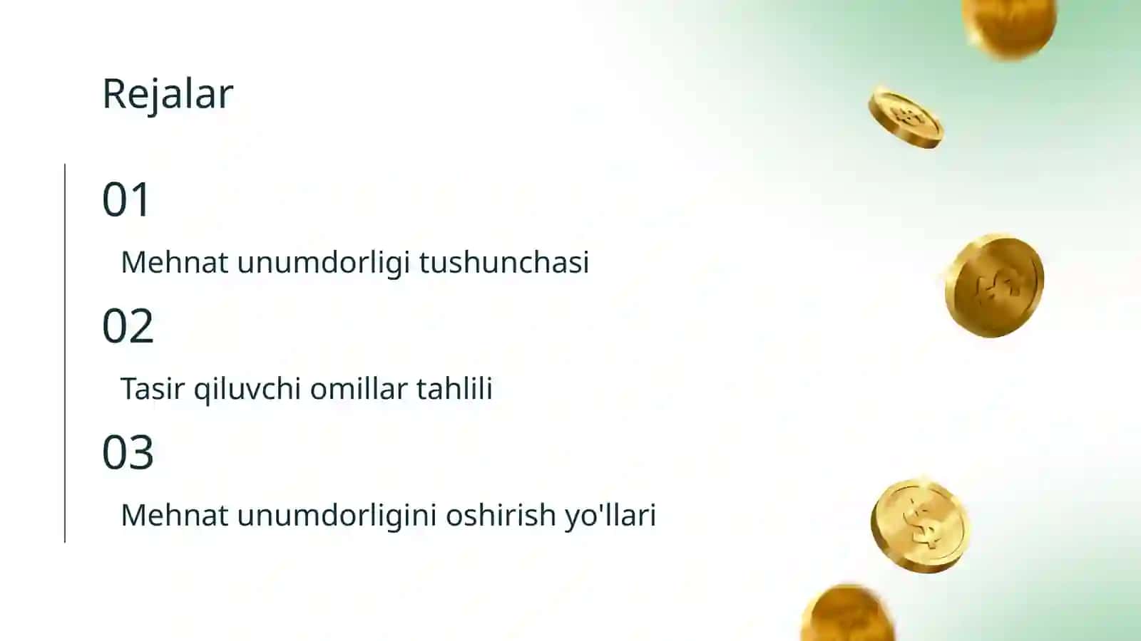 Mehnat unumdorligi va unga tasir qiluvchi omillar 2