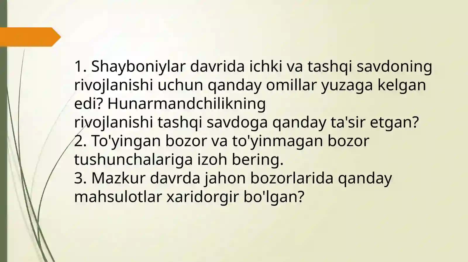 SHAYBONIYLAR DAVRIDA ICHKI VA TASHQI SAVDO 2