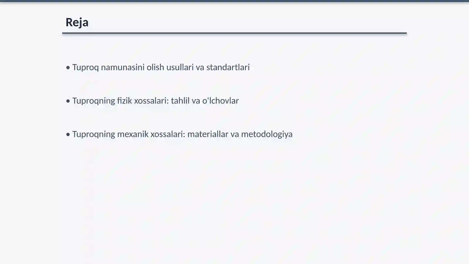 Tuproqdan namuna olish va uning fizik-mexanik xossalarini aniqlash 2