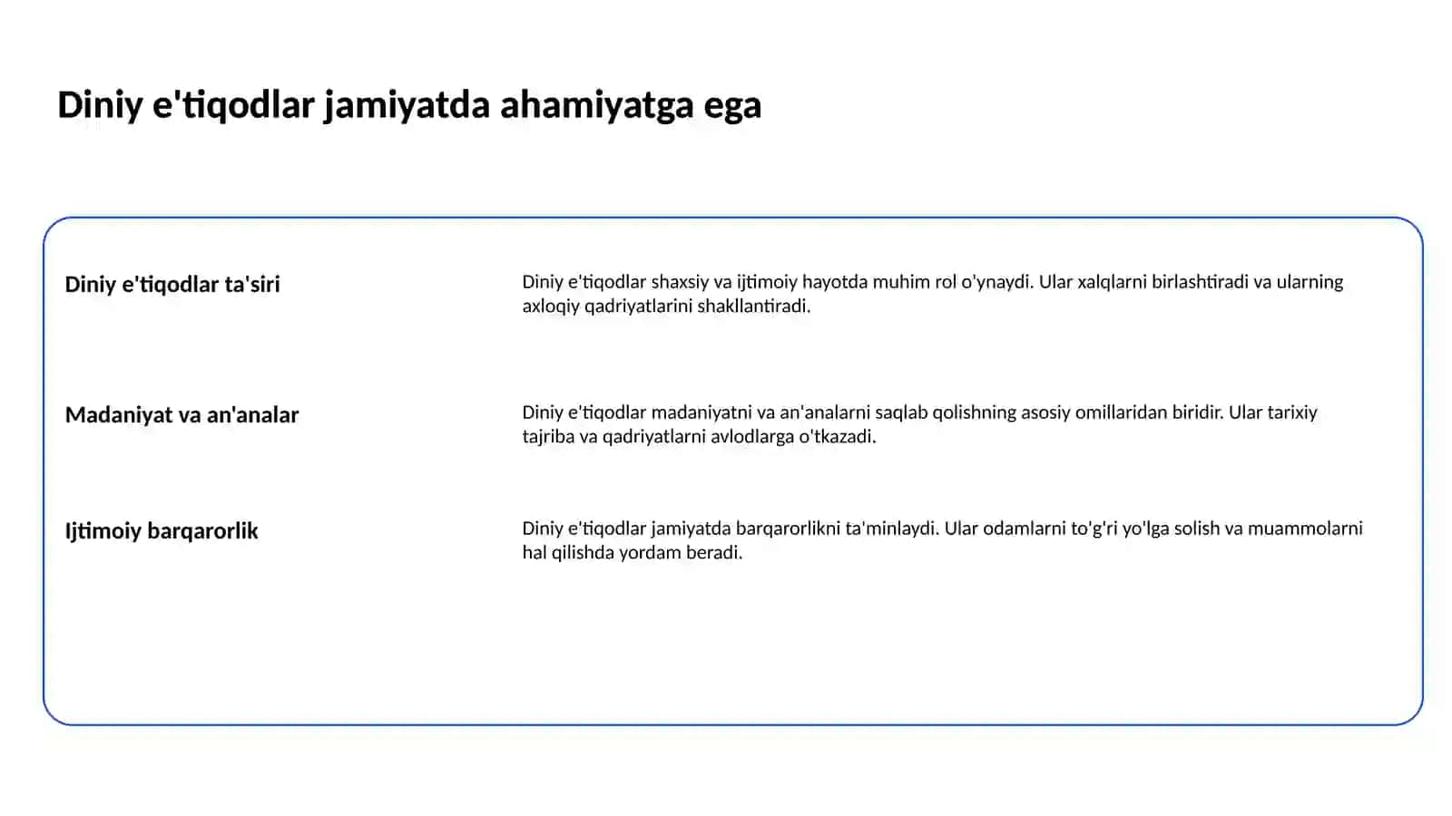 Din, dinshunoslik, din falsafasi, teologiya, xudojòylik, diniy e'tiqod, aqida, ilohiyat tushunchalarining mohiyati 2