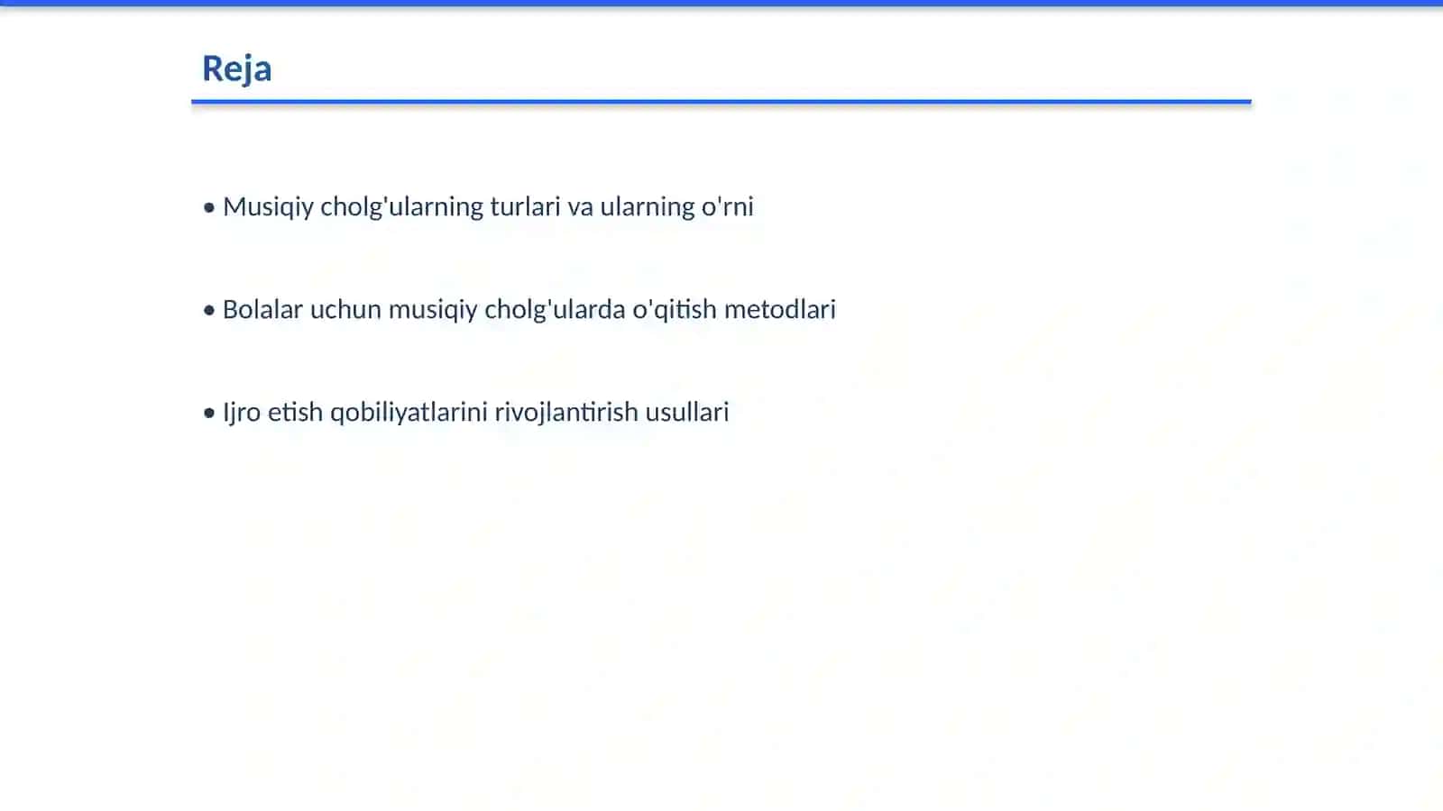 Bolalarni musiqiy cholg'ularda ijroga o'rgatish 2