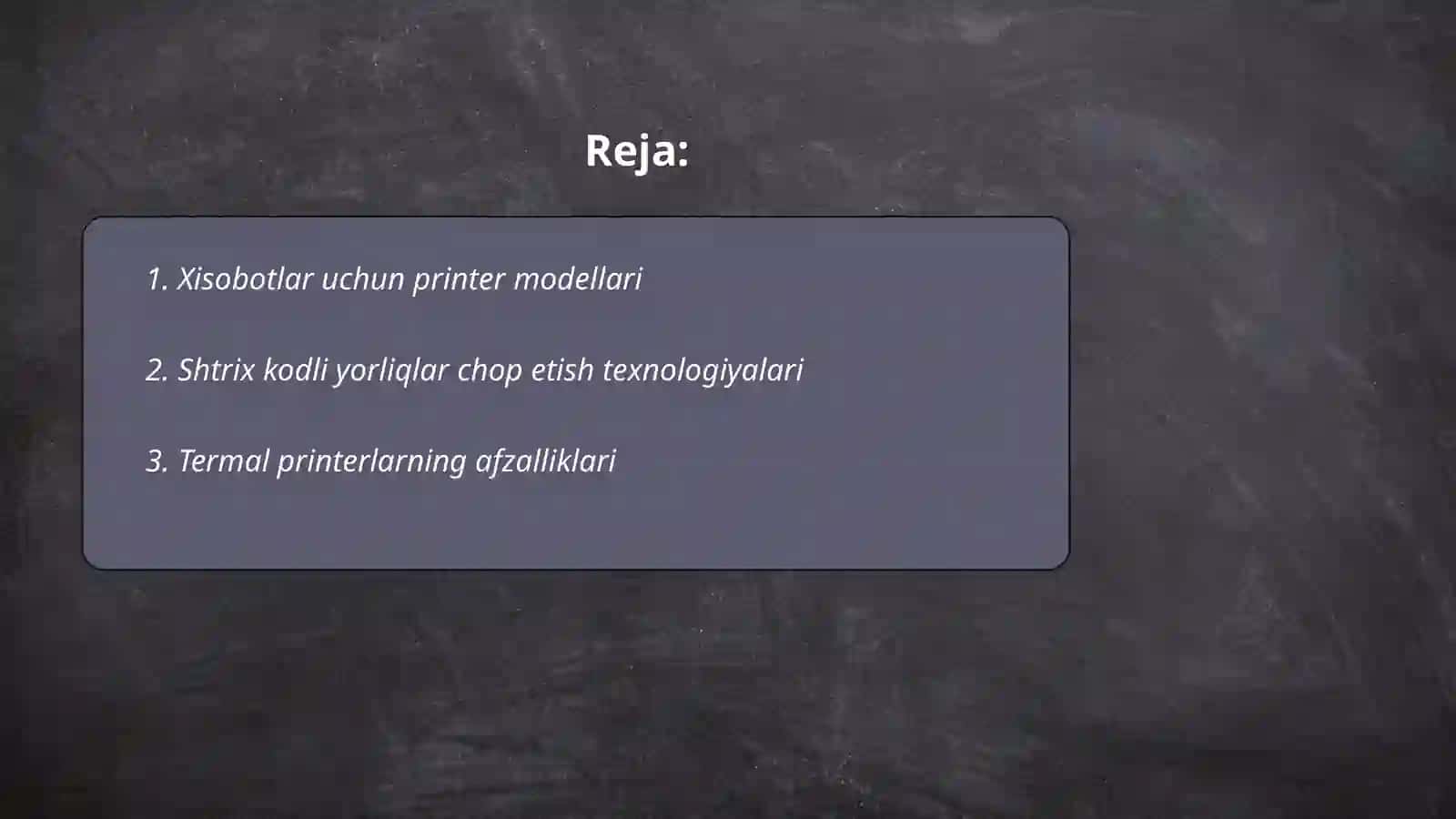Xisobotlar va shtrix kodli yorliqlarni chop ketish uchun printerlar 2