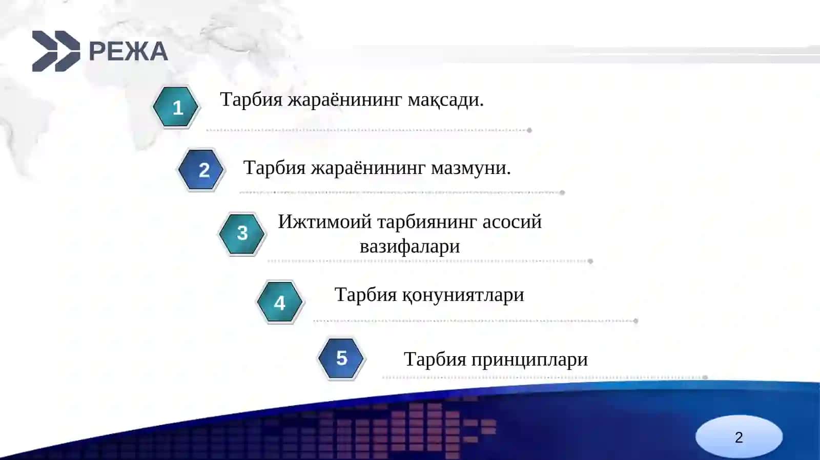 Тарбия жараёни моҳияти ва тарбия принциплари 2