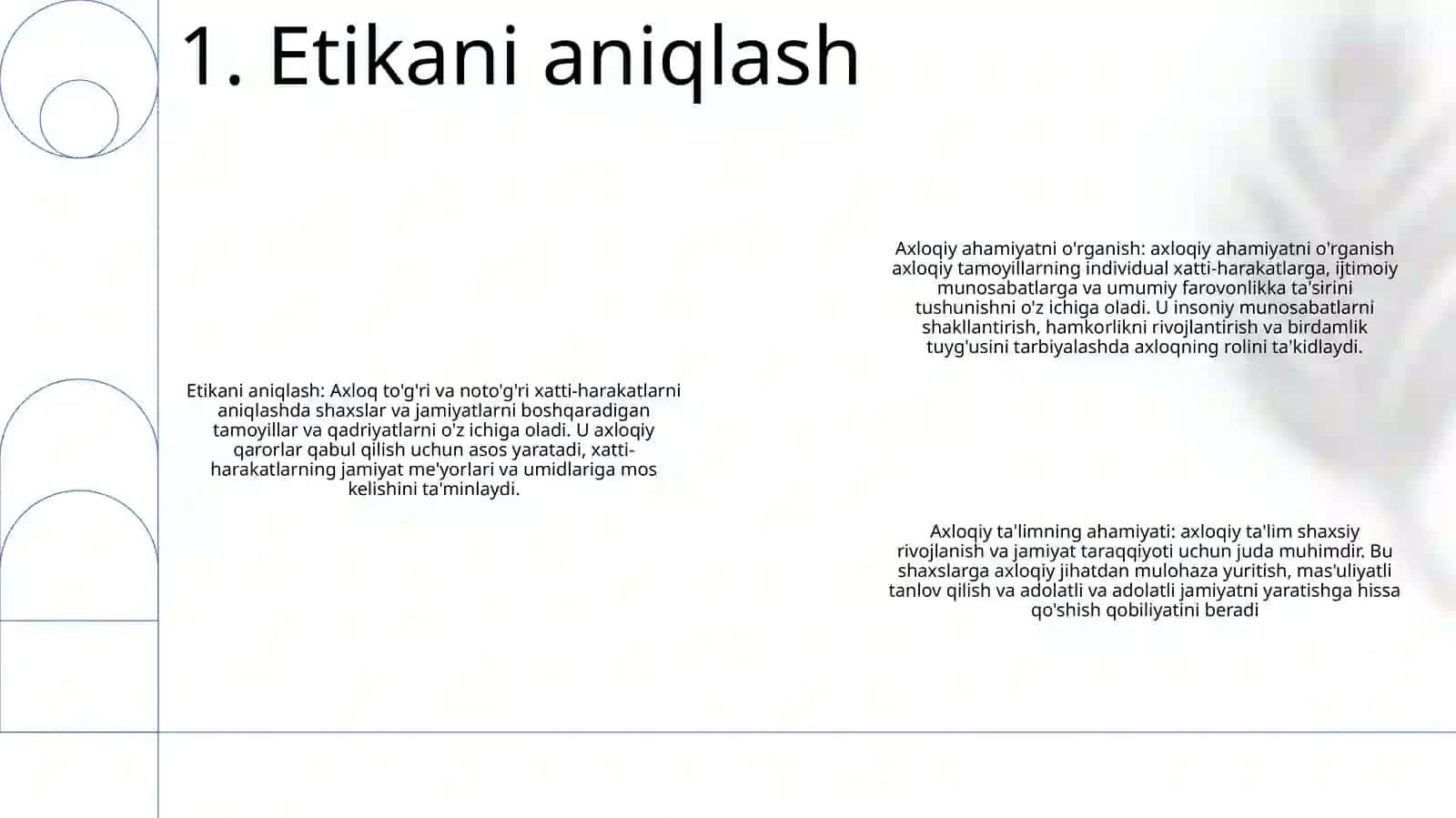 Etikaning Mohiyati Va Ahamiyatini Õrganish 2