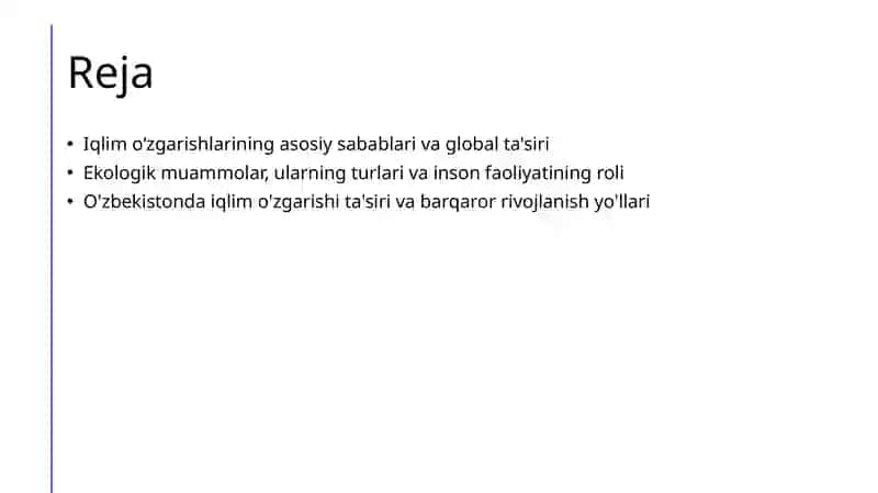 Iqlim o‘zgarishlaring va ekologik muammolarning kelib chiqishi 2