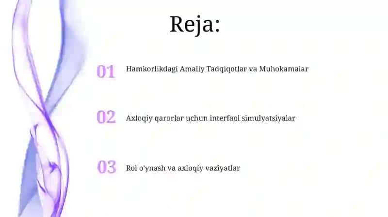 Rol o'ynash va axloqiy vaziyatlar 2