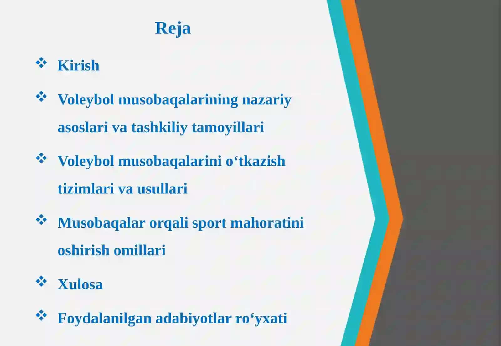 Voleybol musobaqalarini tashkilotish va o‘tkazish usullari 2