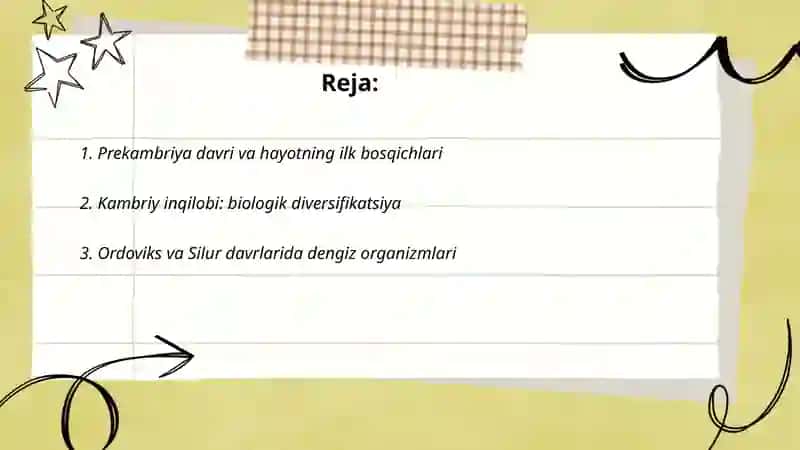 Prekambriya davri va hayotning ilk bosqichlari 2
