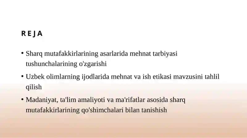 Sharq mutafakkirlarining badiiy asarlarida mehnat tarbiyasi 2