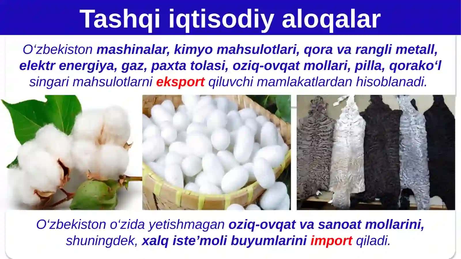 Tashqi iqtisodiy aloqalar 2