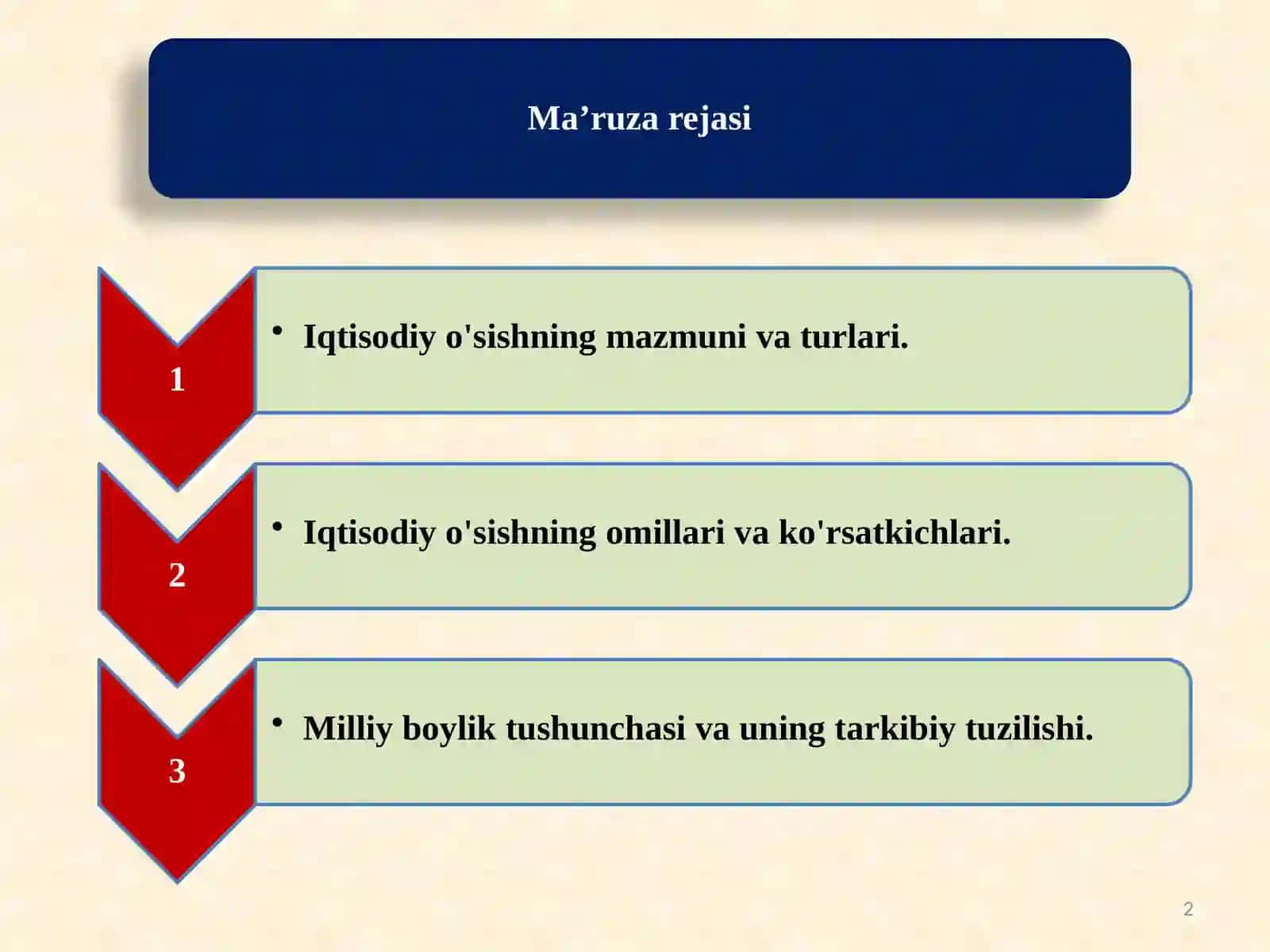 Iqtisodiyot nazariyasi 2