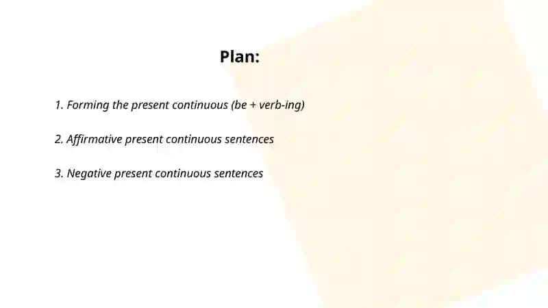 Present Continuous 2