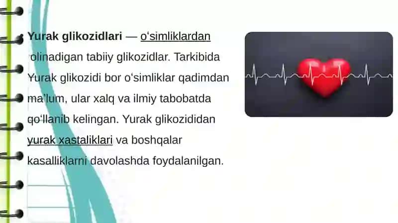 Yurak glikozidlarini biologik standartizatsiyasi. Yoyiq erizimum 2