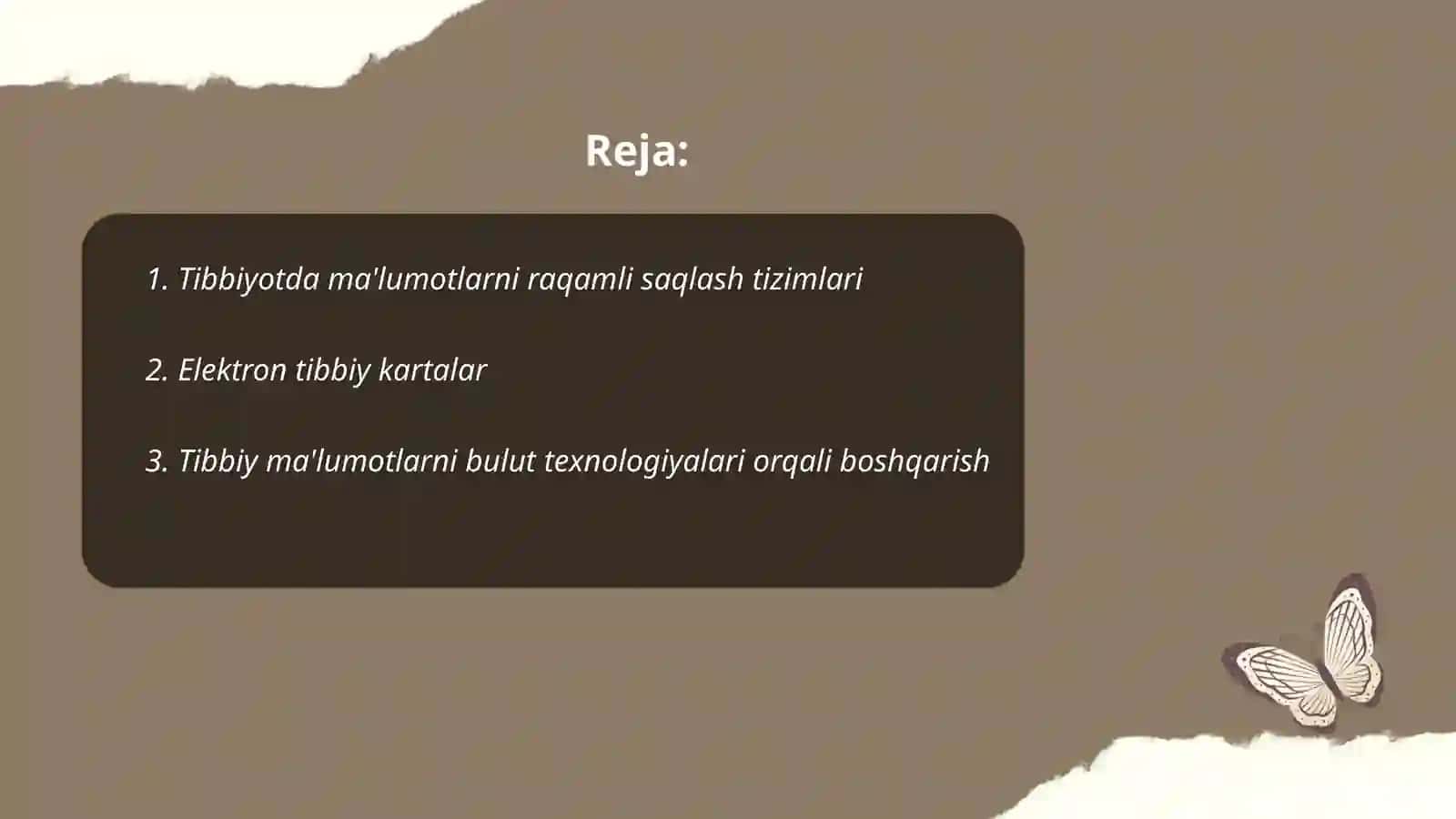 Tibbiyotda ma'lumotlarni raqamli saqlash tizimlari 2