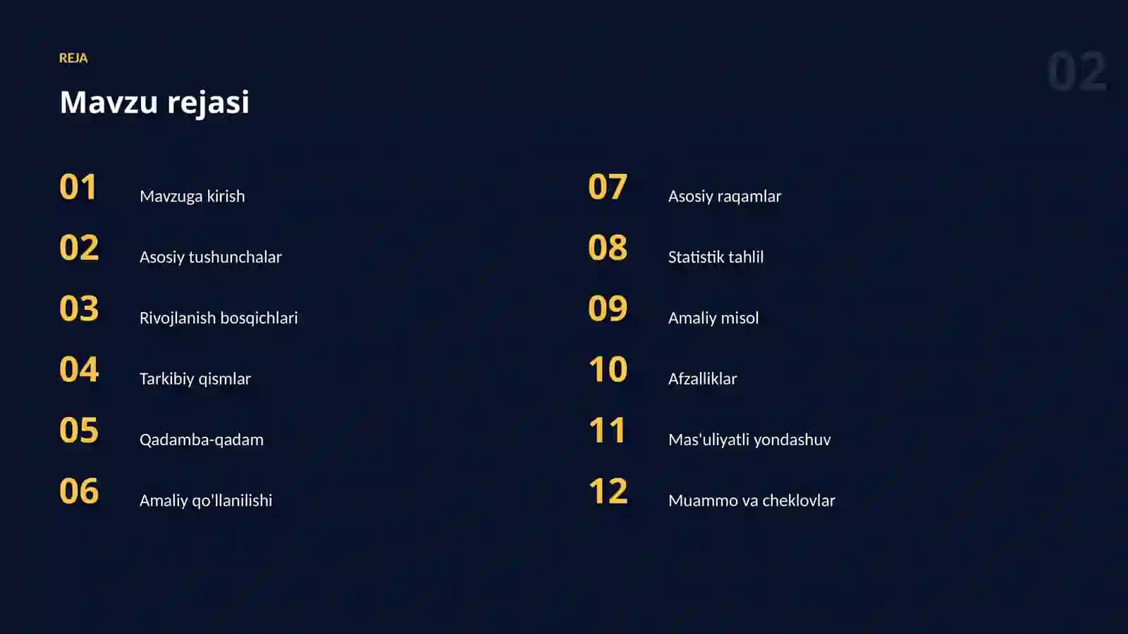 Datasetlar va ma'lumot 2