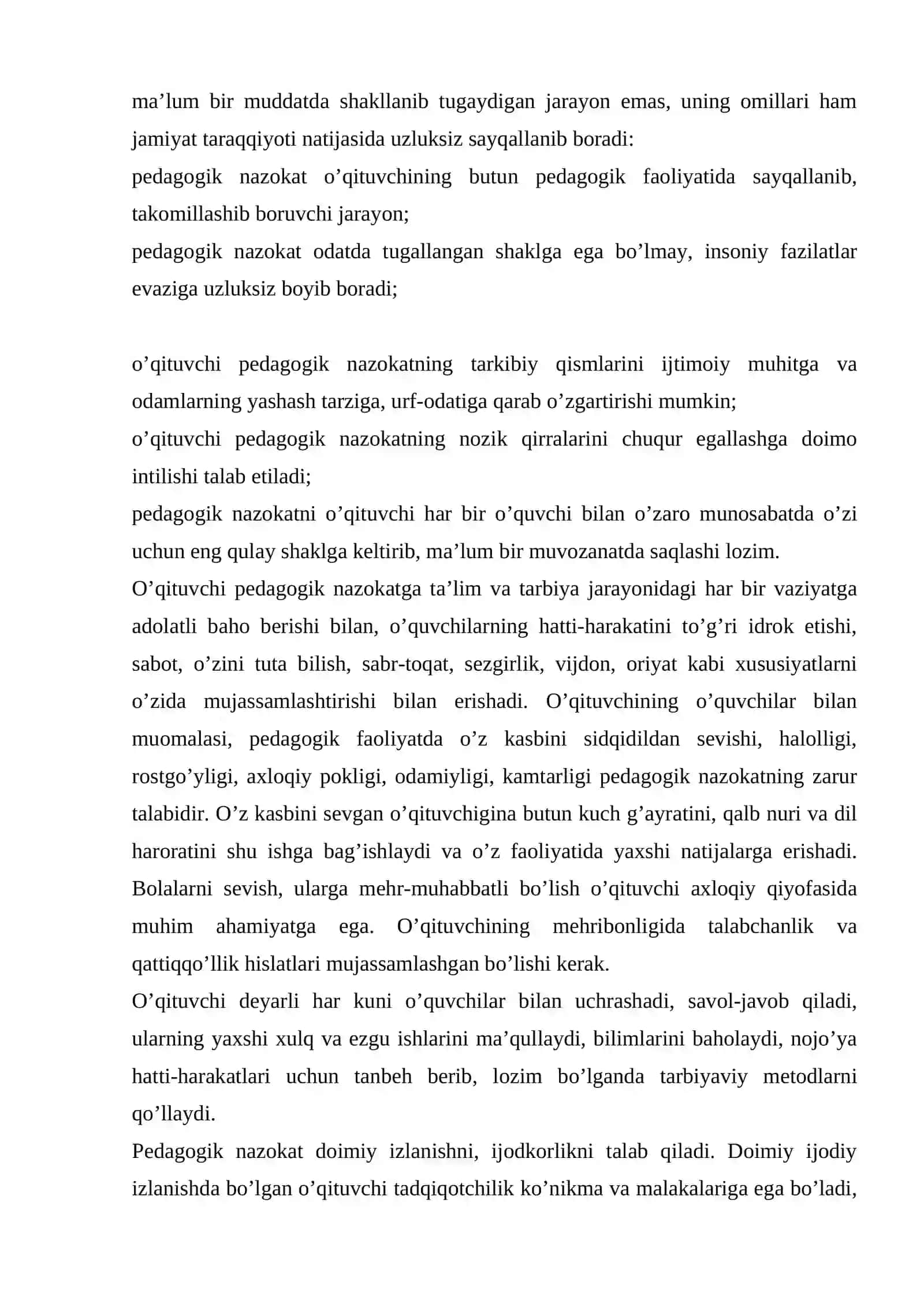 Pedagogik nazokat masalalarining tarixiy taraqqiyoti 2