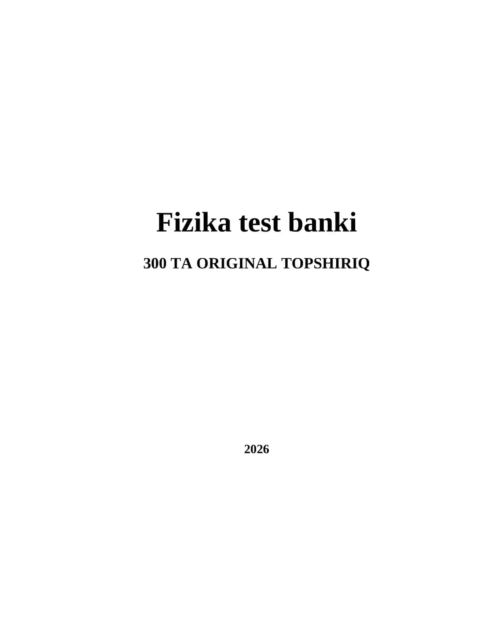 Fizika test banki 2