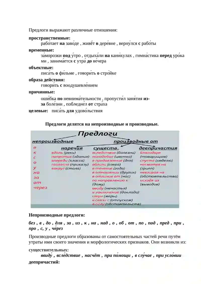Предлоги 2