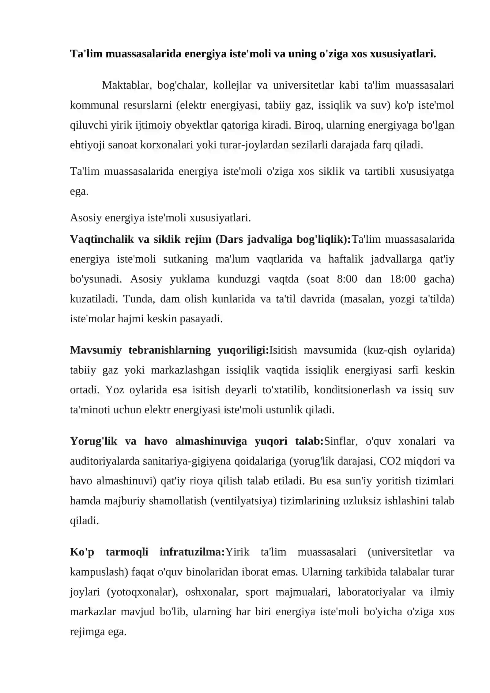 Ta'lim muassasalarida energosarflarni tejash: yashil texnologiyalarni joriy etish 2