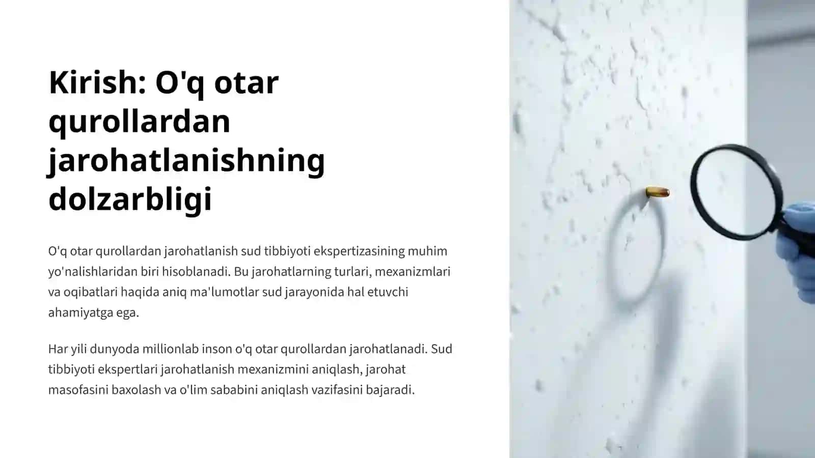 O'q otar qurollardan jarohatlanish mexanizmi 2