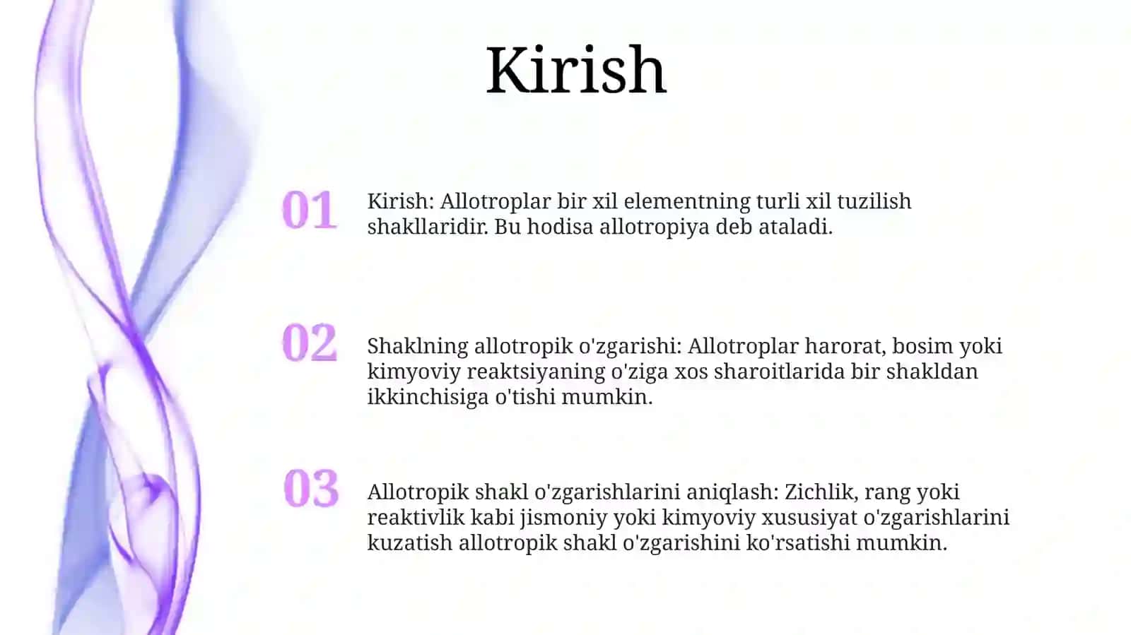 Allotropik Shakl O'zgarishlarini Aniqlash 2