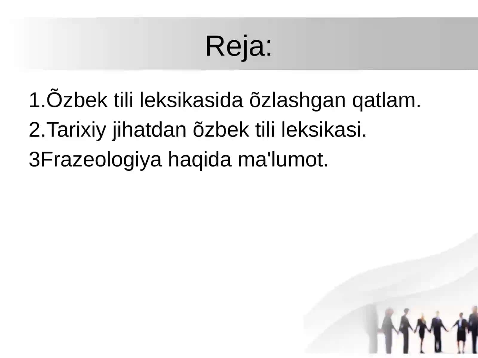 Õzbek tili leksikasi 2