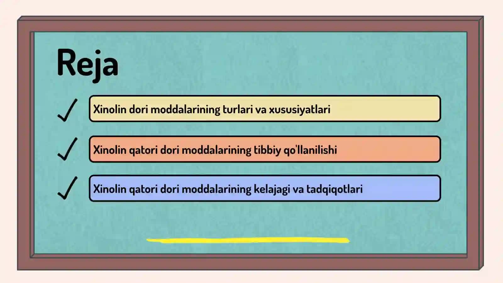 Xinolin qatori dori moddalar 2