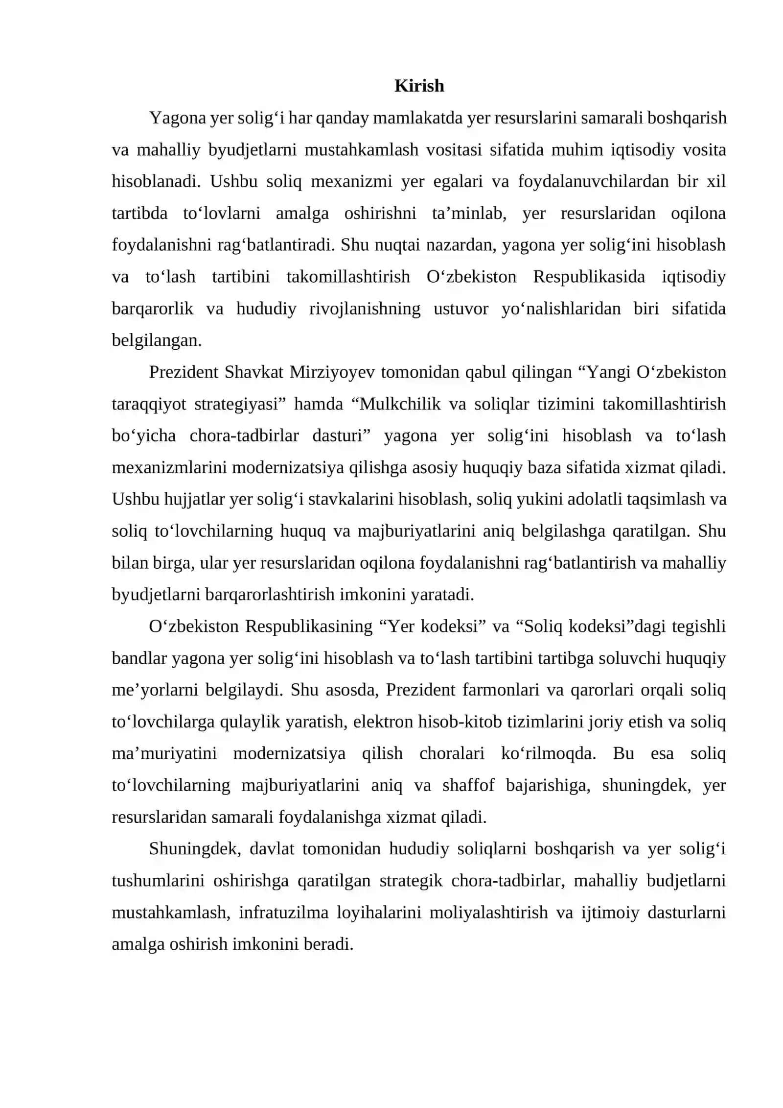 Yagona yer solig‘ini hisoblash va to‘lash tartiblarini takomillashtirish 2