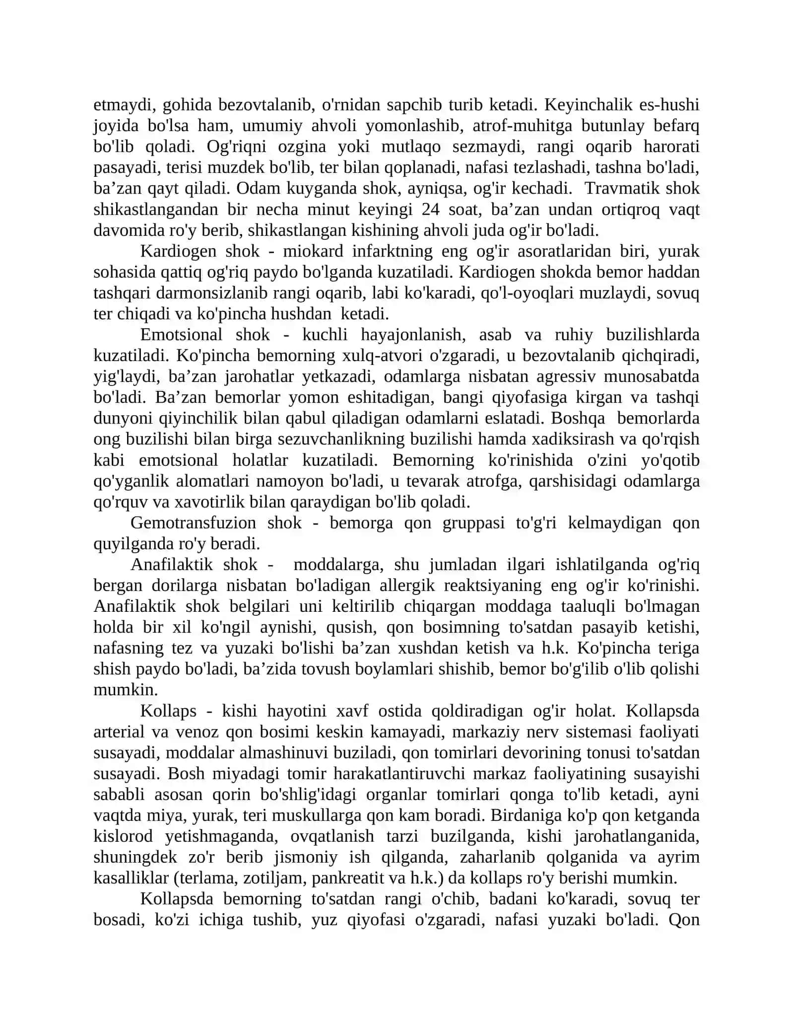 O'tkir tomir yetishmovchiligi 2