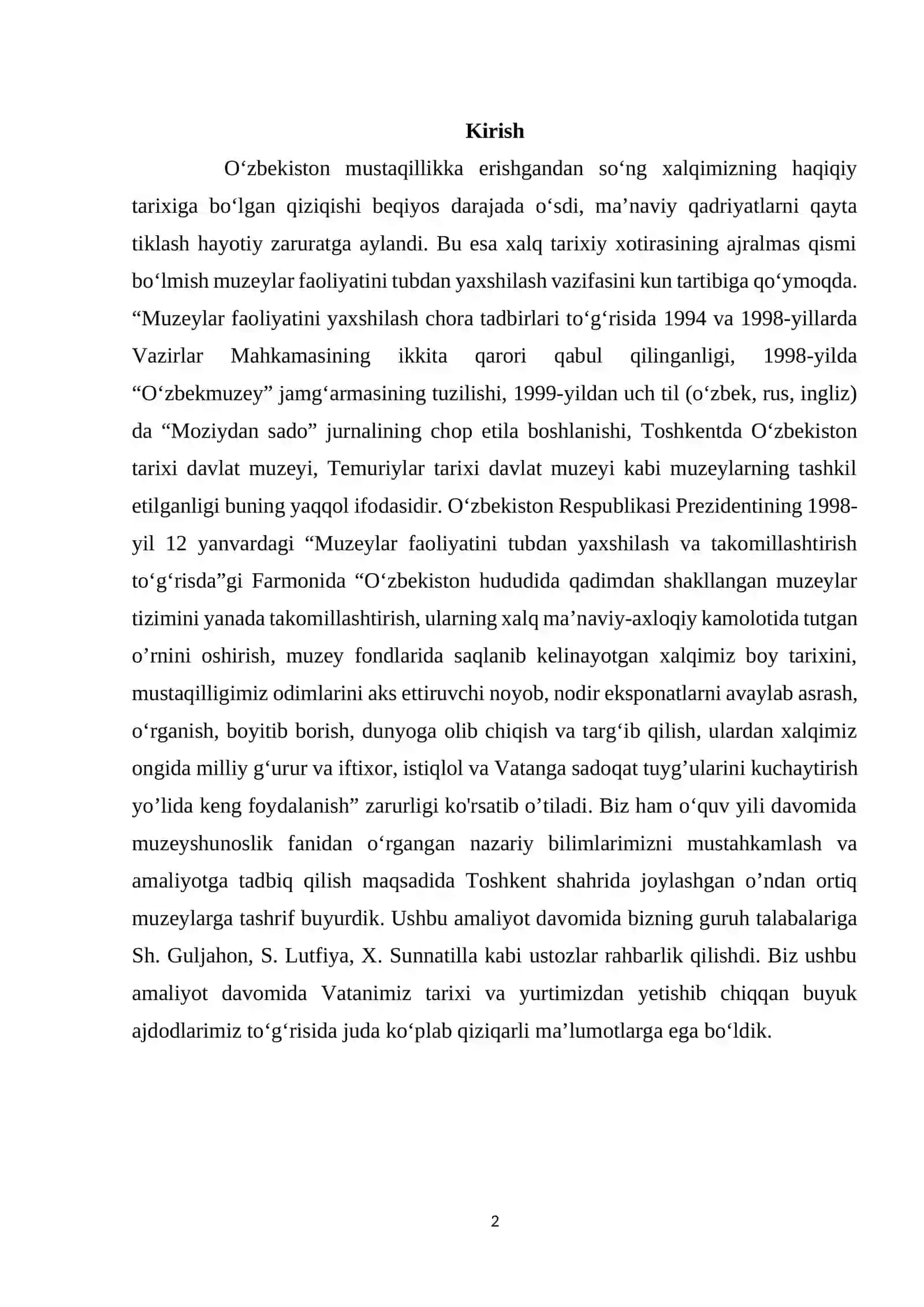 O‘zbekiston muzeylari 2