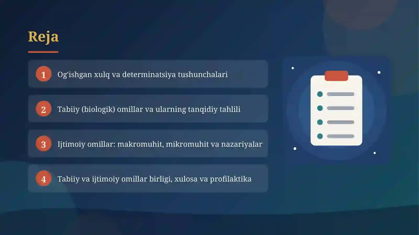 Shaxs og'ishgan xulqining determinatsiyasida ijtimoiy va tabiiy birlik 2