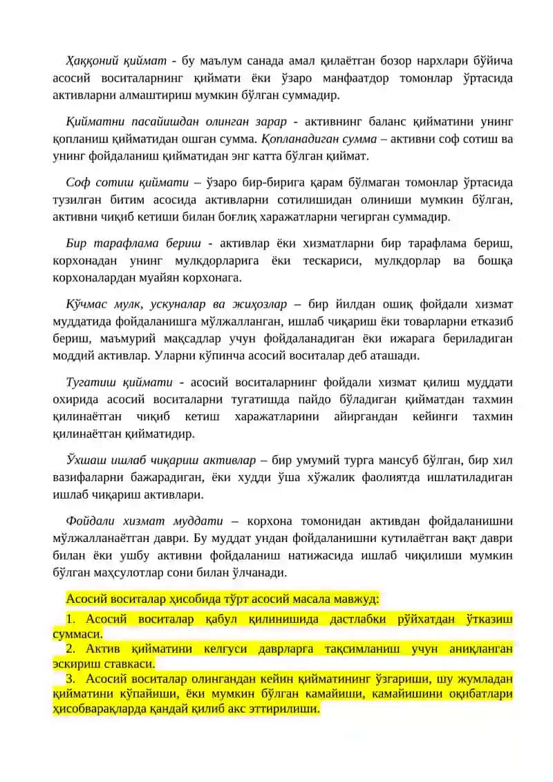 Моддий активлар (узоқ муддатли) 2