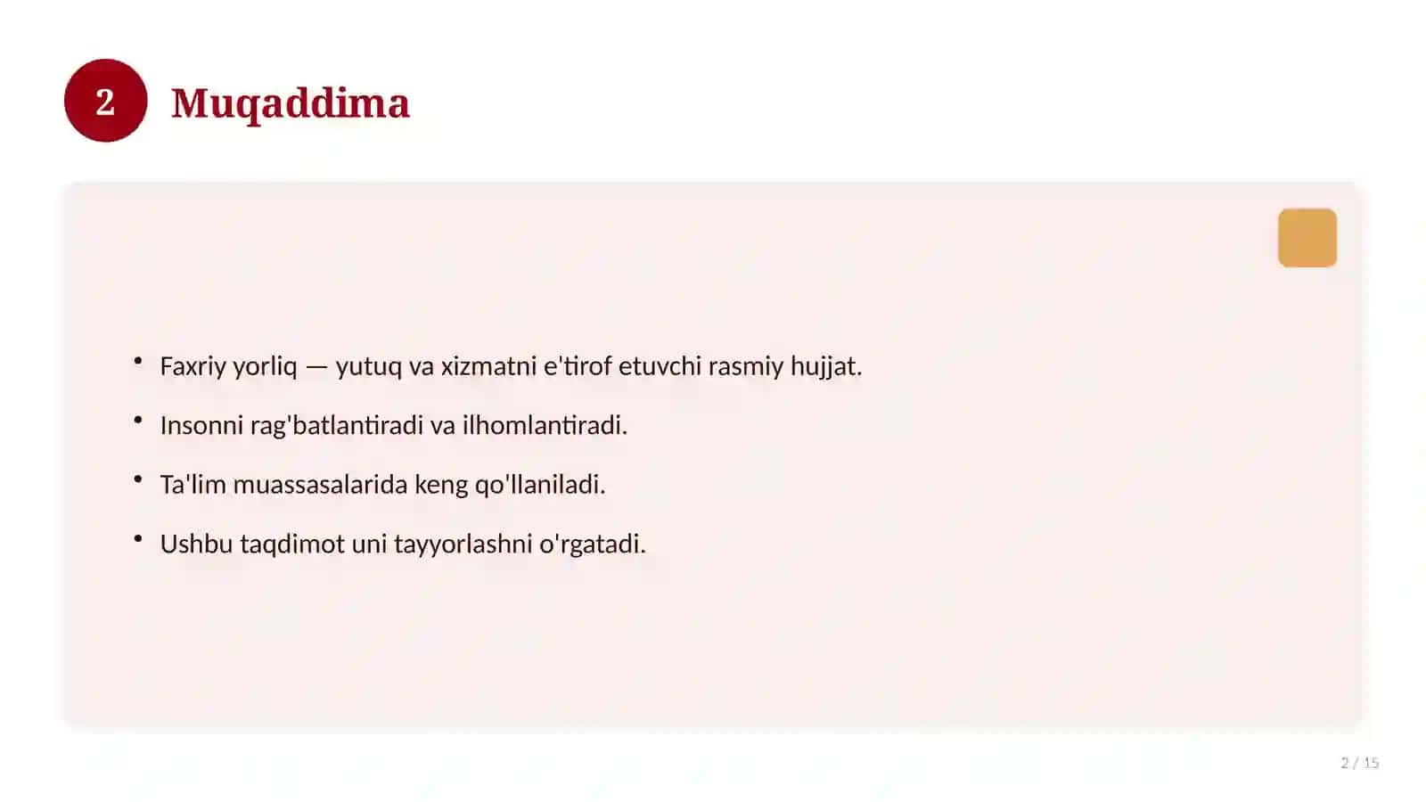 Faxriy yorliq maktab o'quvchilari uchun Tayyorlash va dizayn bo'yicha qo'llanma 2