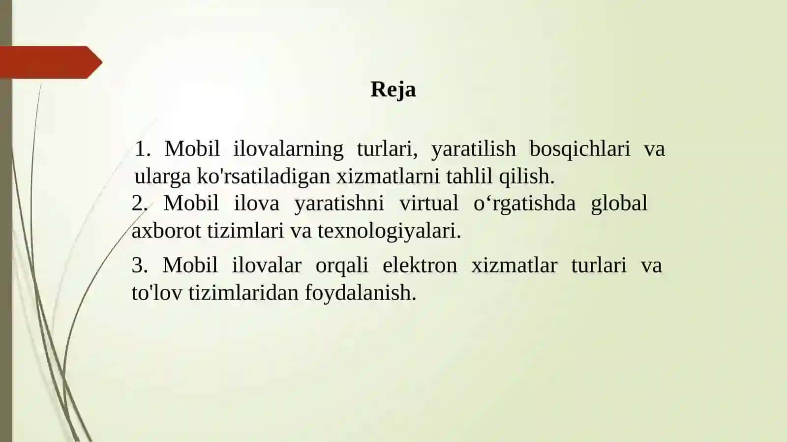 Mobil ilovalarga ko’rsatiladigan xizmatlarni tahlil qilish 2