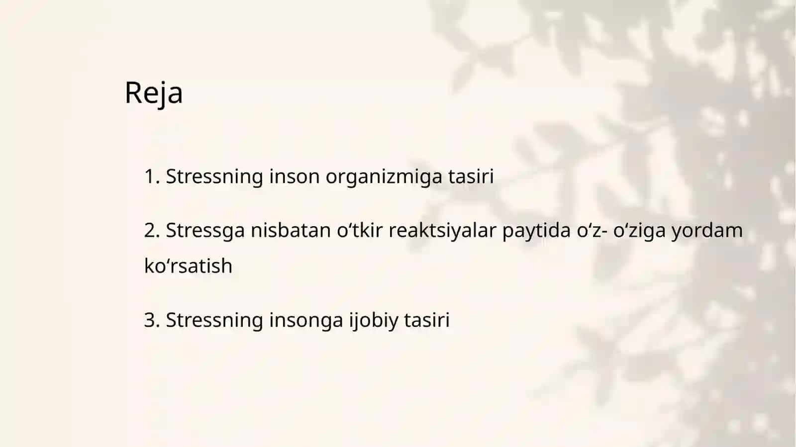 Stressning inson hayotiga tasiri 2