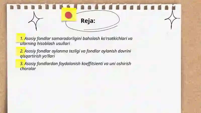 Soha korxonalarining asosiy fondlaridan foydalanish korsatkichlari va ularni yaxshilash yollari 2
