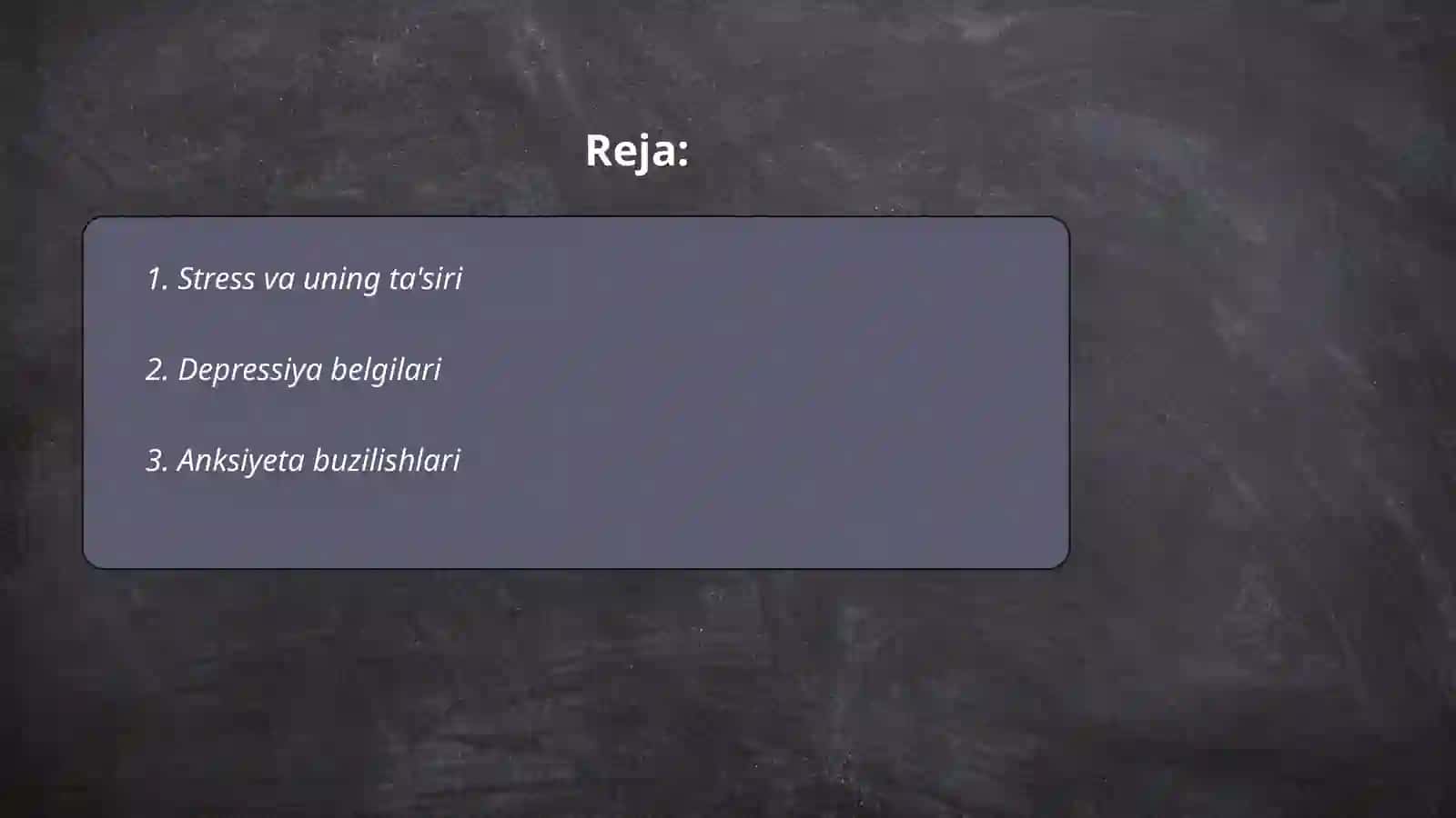 Emotsional-irodaviy soha va ongning buzilishi 2