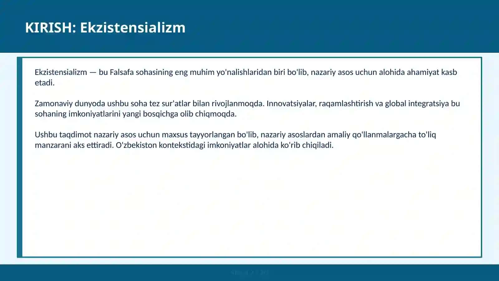 Ekzistensializm 2