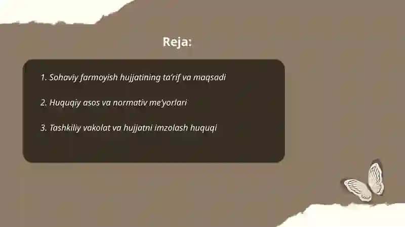 Sohaviy farmoyish hujjatlarining xususiyatlari 2