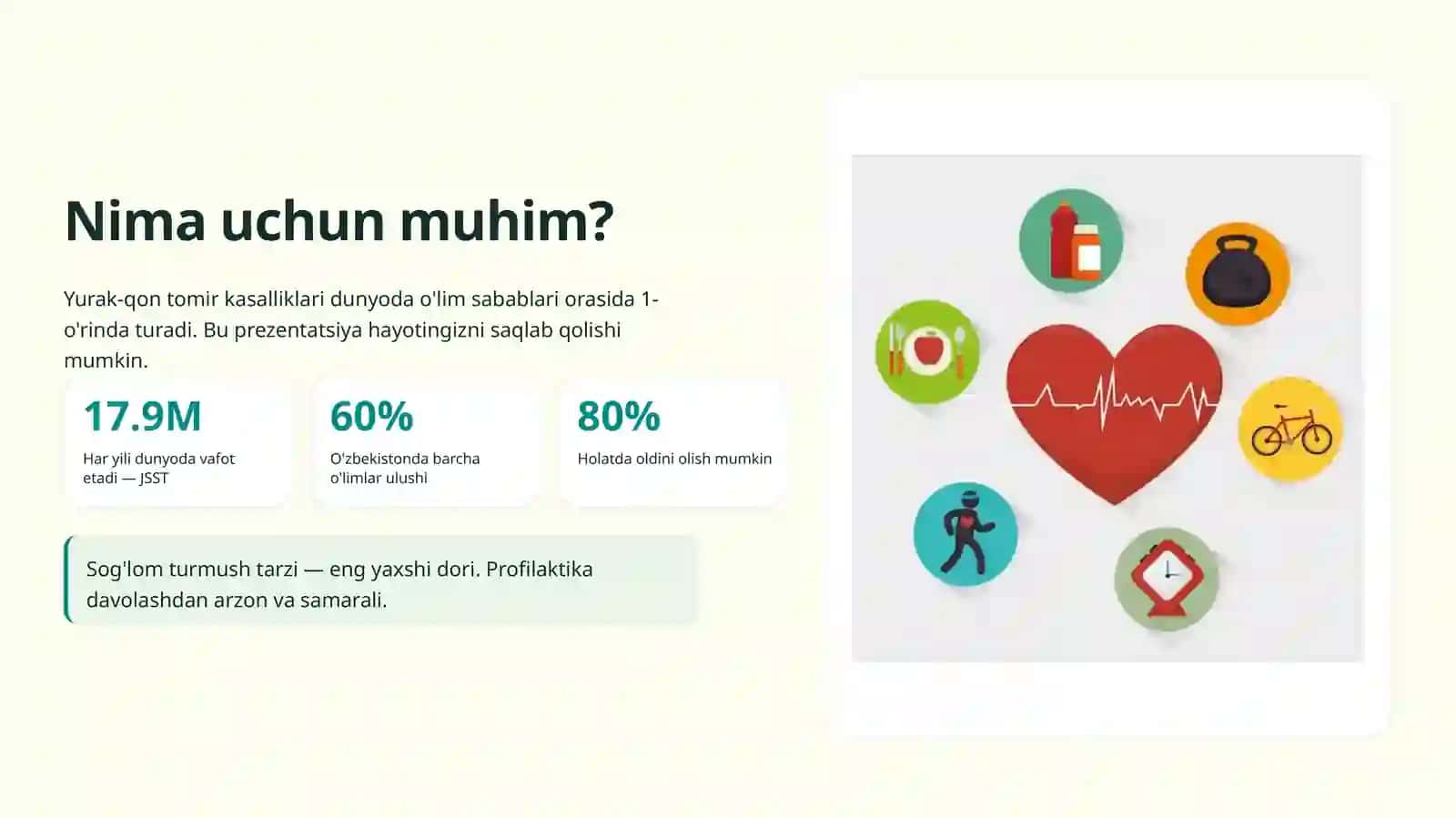 Yurak-qon tomir kasalliklari Tayyor prezentatsiya 2
