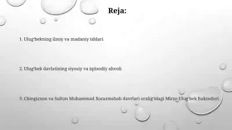 Ulugʻbekning ilmiy va madaniy ishlari 2