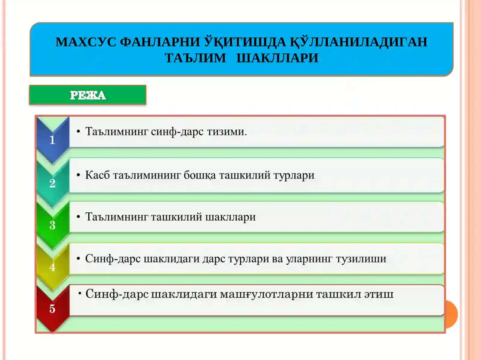 МАХСУС ФАНЛАРНИ ЎҚИТИШ МЕТОДИКАСИ 2