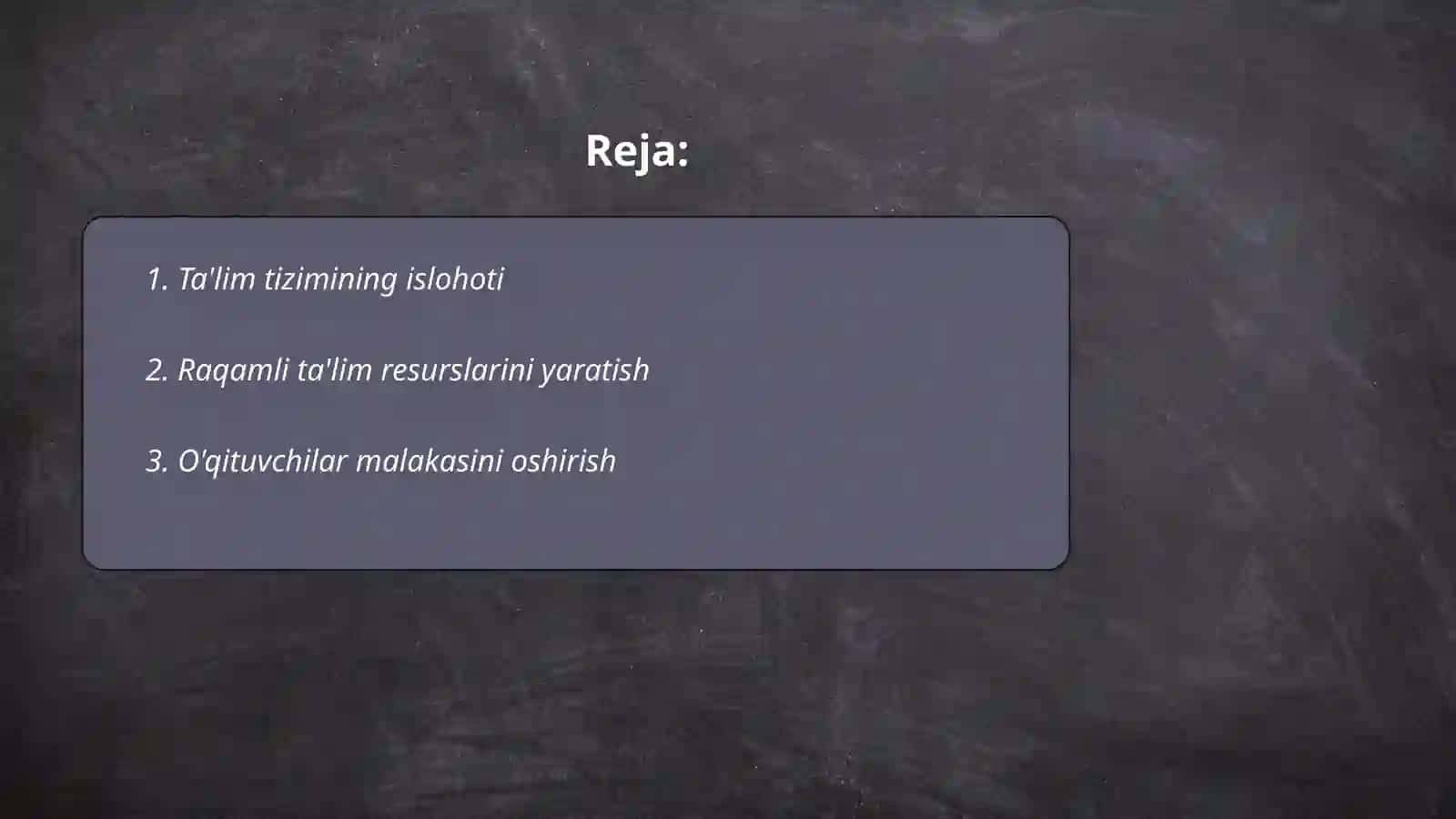 Talim O'zbekiston Respublikasi rivojlanishining ustuvor yo'nalishi sifatida 2
