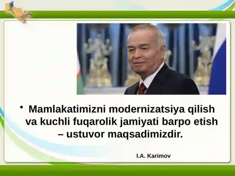 O'zbekiston Respublikasi siyosiy tizimi 2