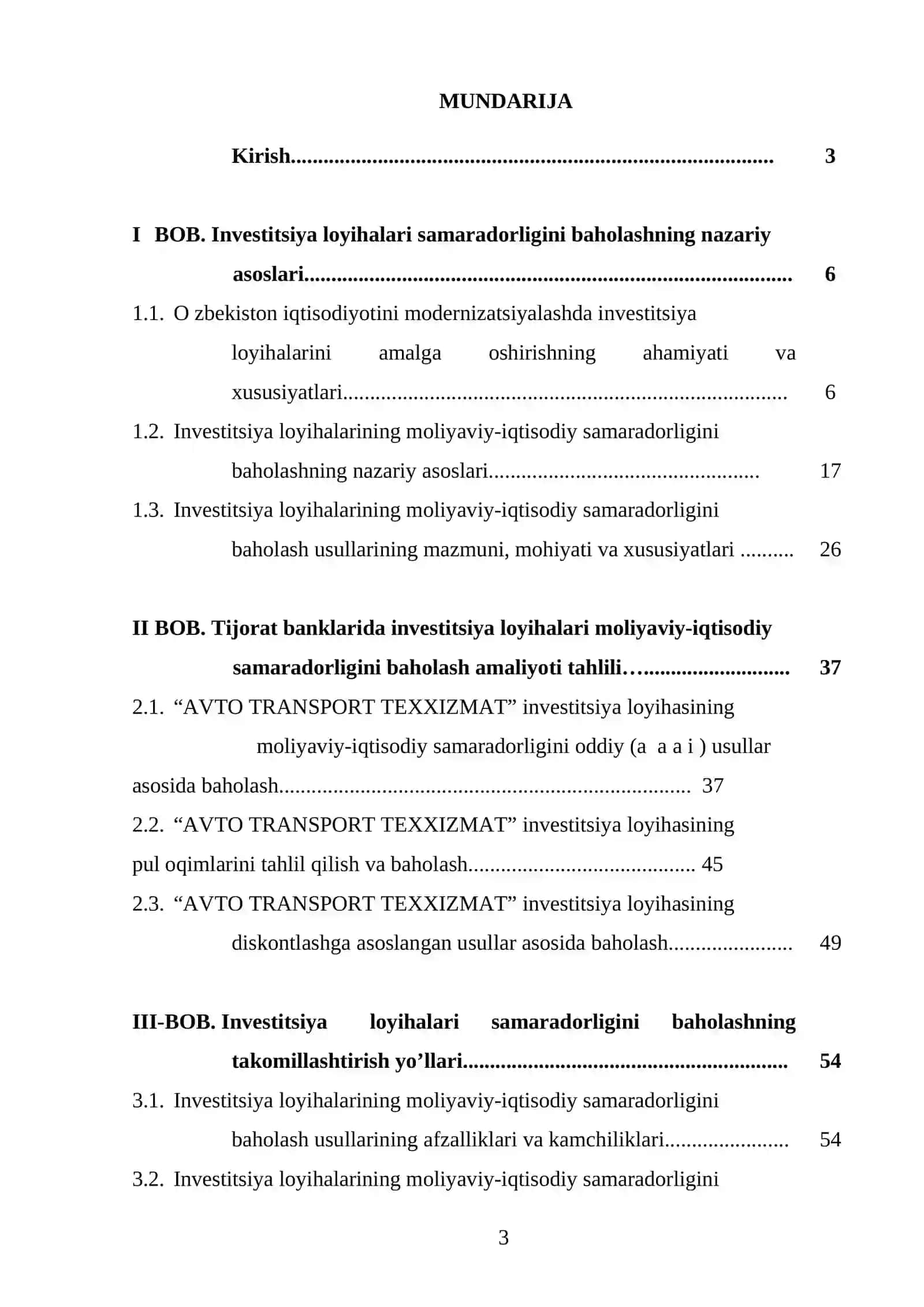 Investitsiya loyihalari samaradorligini baholash 2