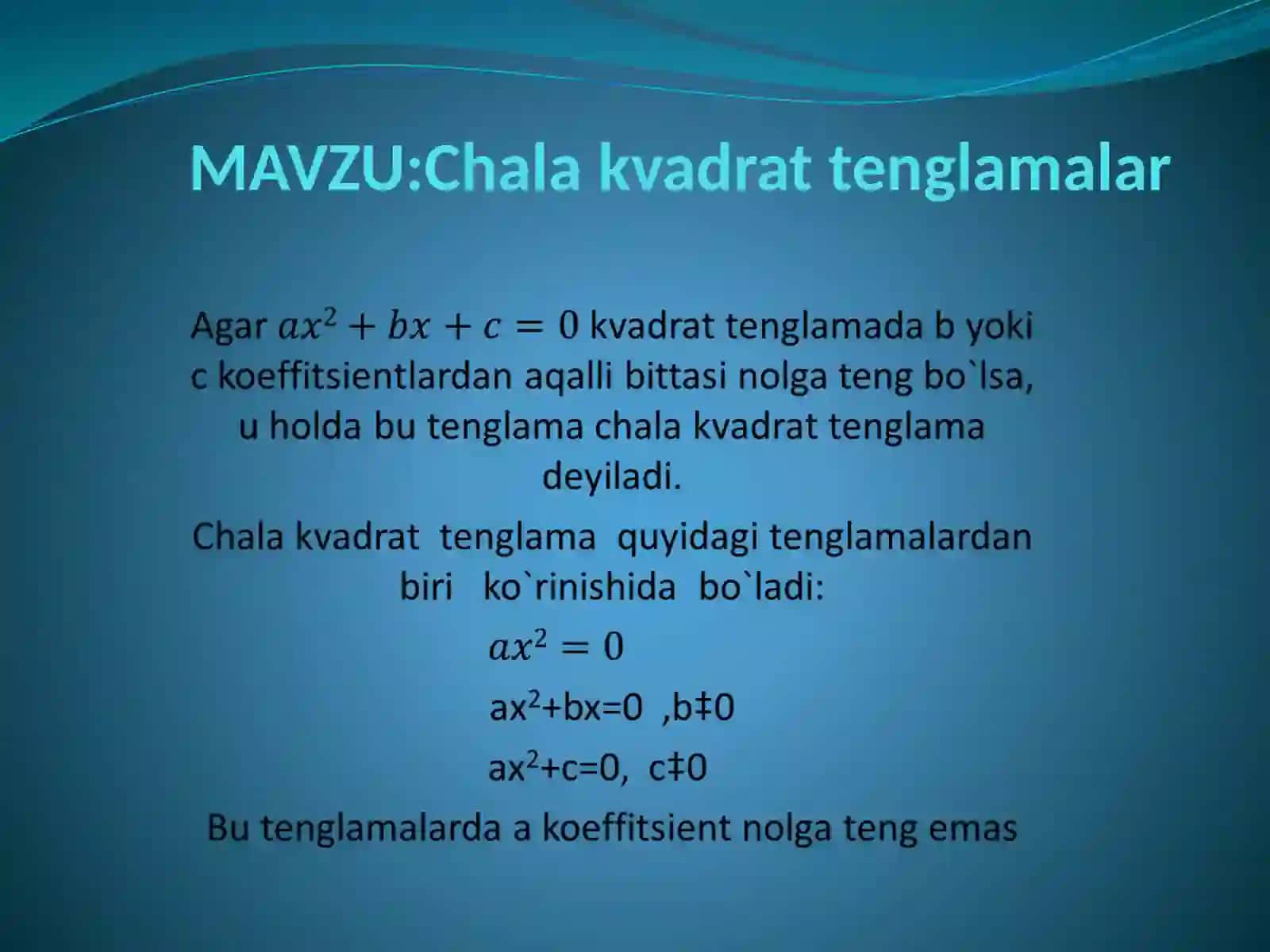 Chalakvadrattenglama 2
