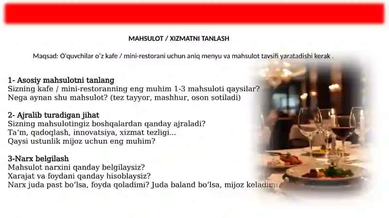 O‘QUV O‘YINLARI ORQALI BIZNES FAOLIYATINI O‘RGANISH 2