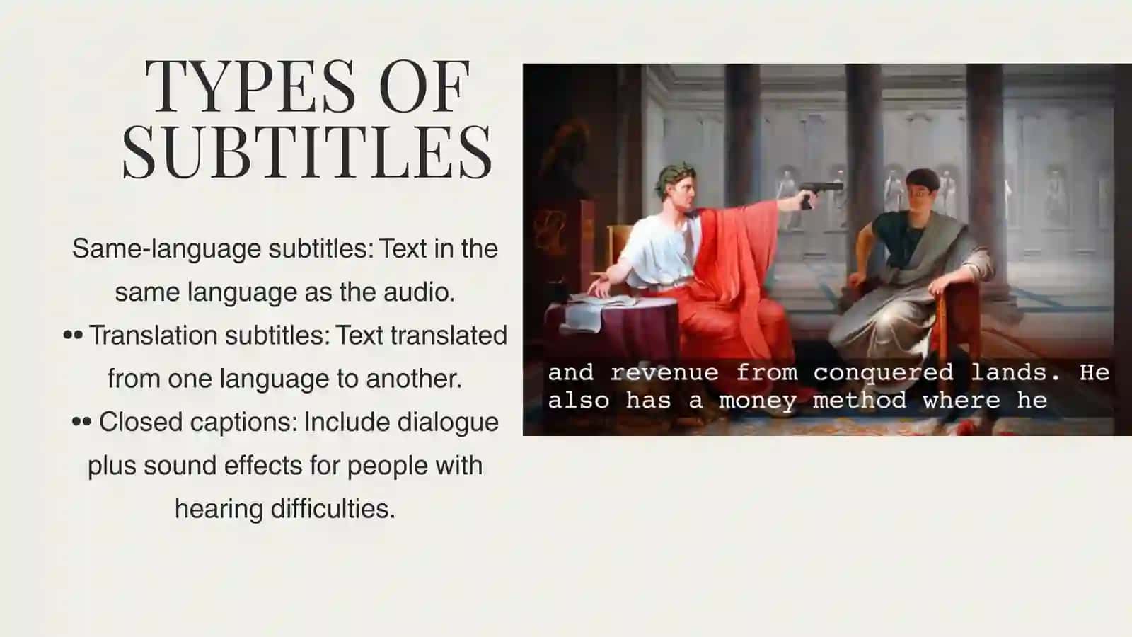 WHAT ARE SUBTITLES? 2