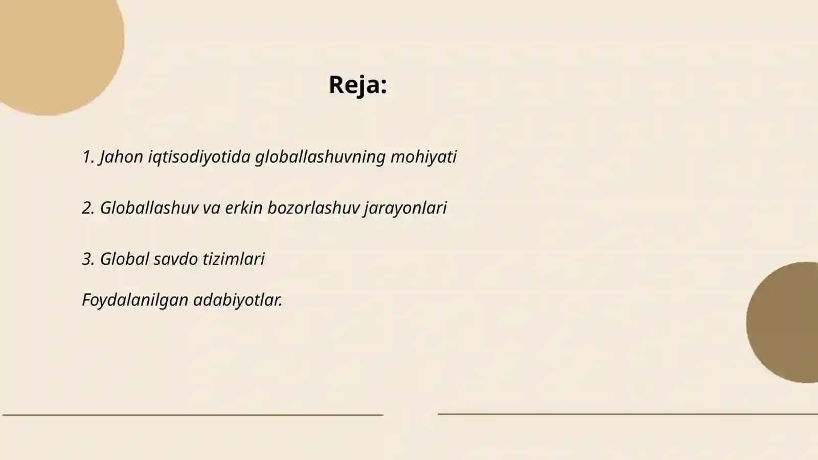 Jahon iqtisodiyotining globallashuvi 2